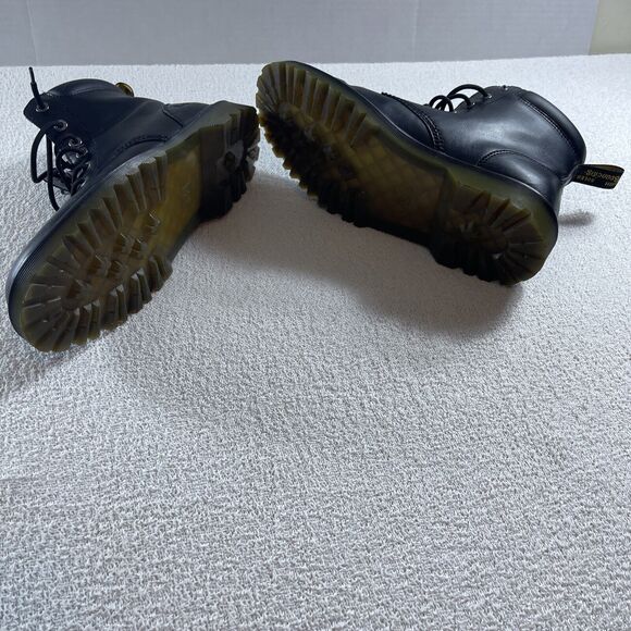 Dr Martens Black Leather Cartor Boots Men’s 13 M - Picture 5 of 10